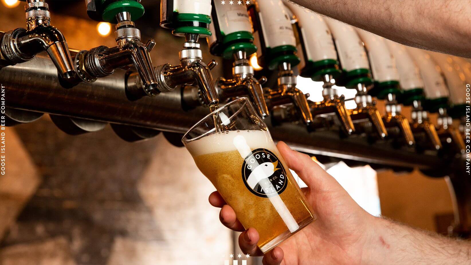 Image of Goose Island pint being poured