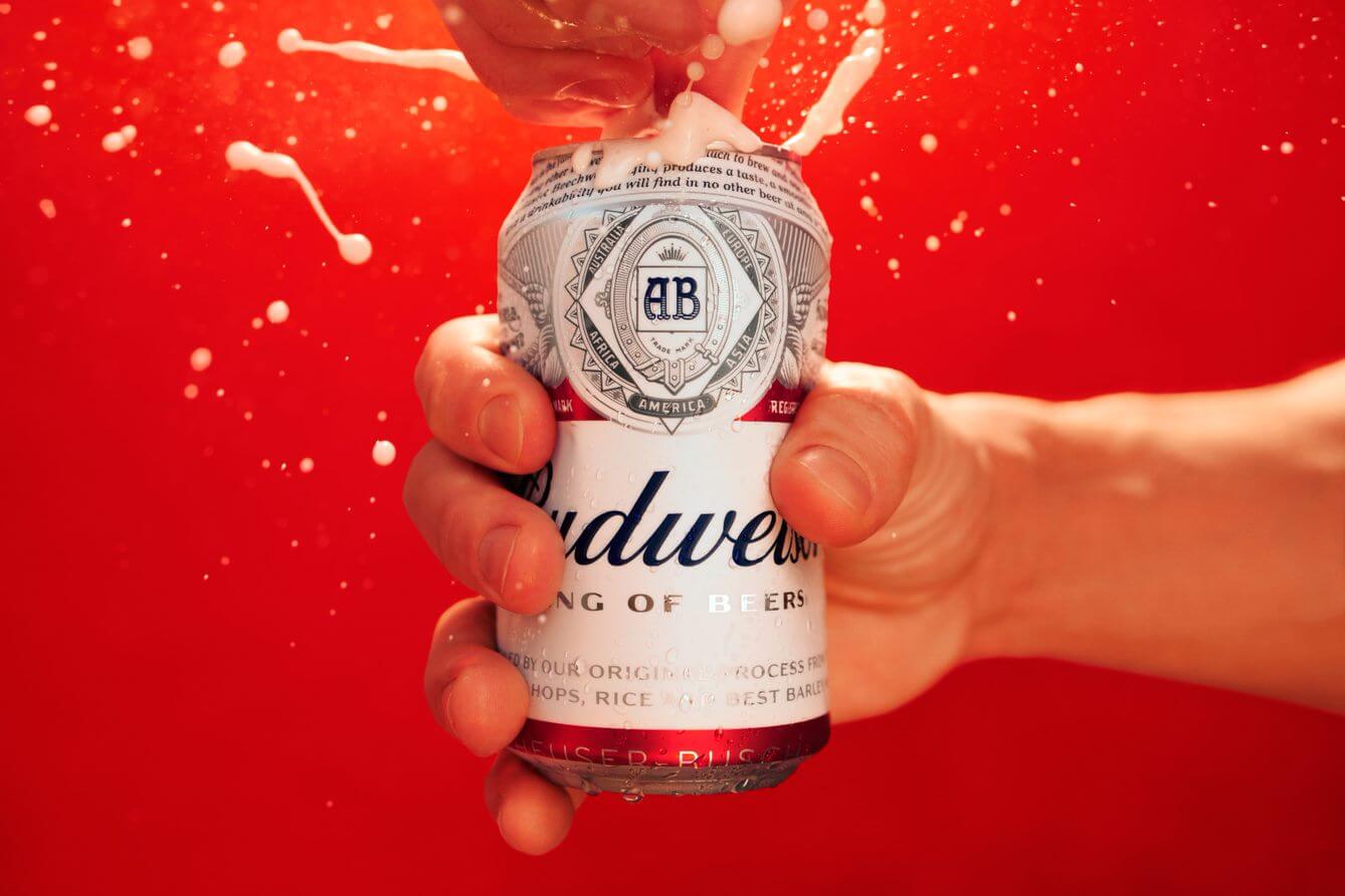 Budweiser Can being opened