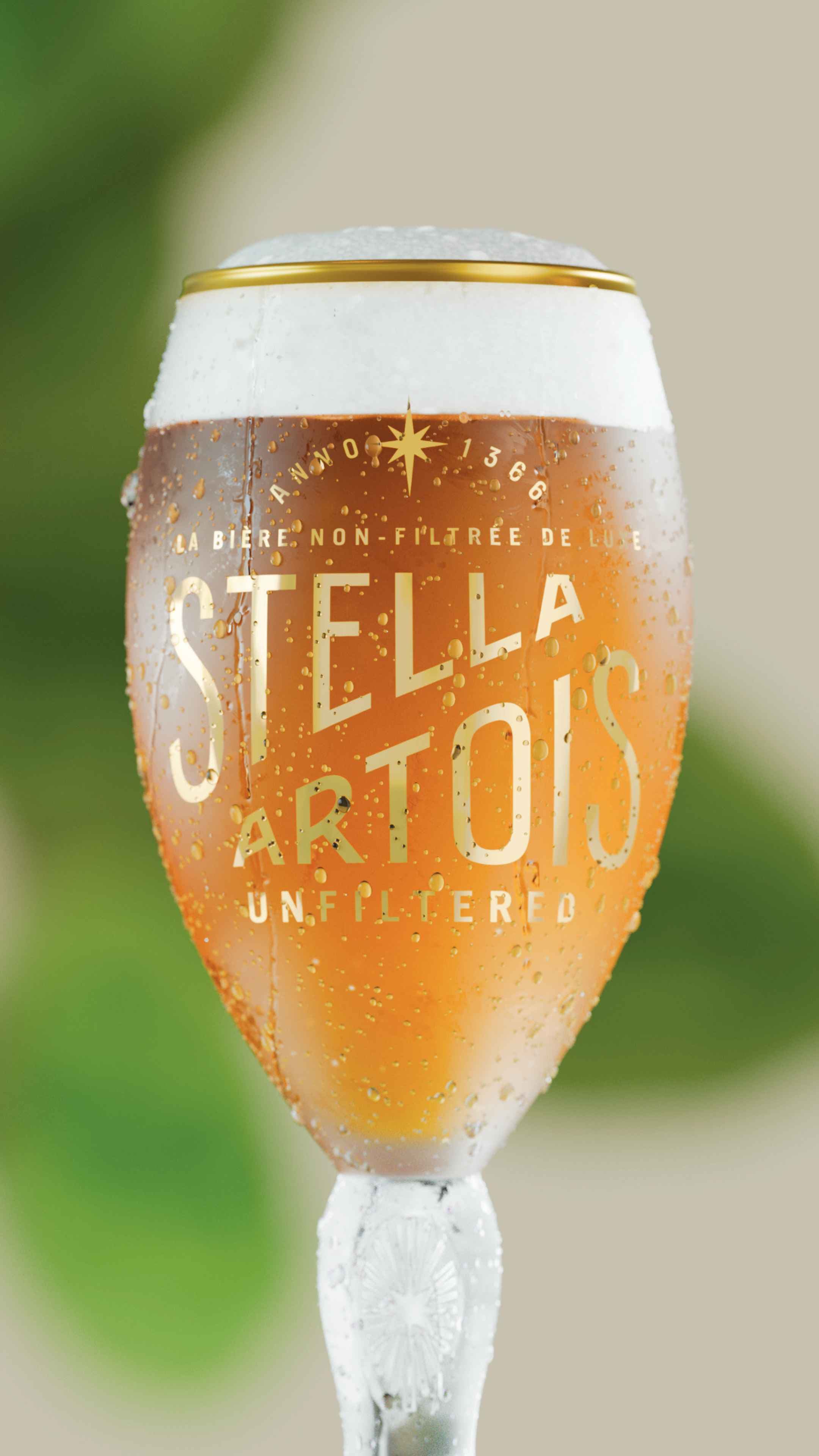 Stella Artois Unfiltered Challis Pint Glass
