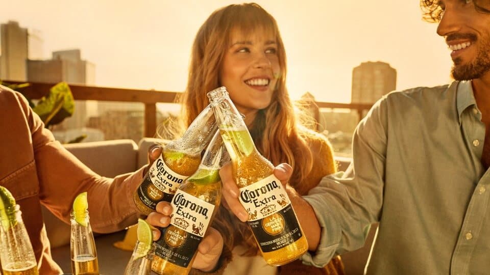 People in sun with corona