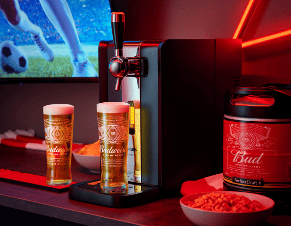 InBev Perfect Draft Budweiser tap in action