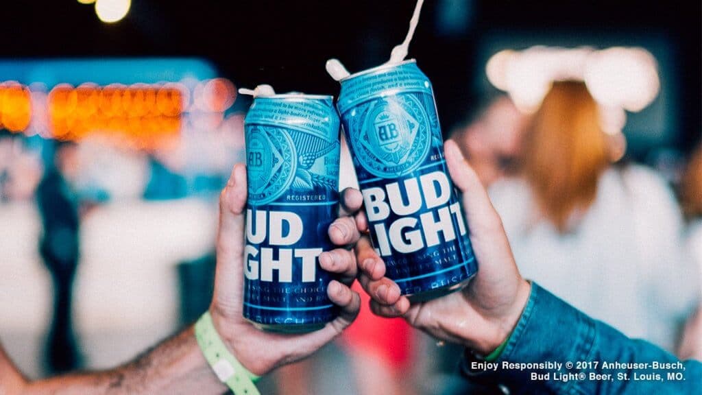 Bud Light cans 